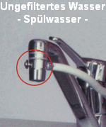 Ungefiltertes Wasser  - Spülwasser -